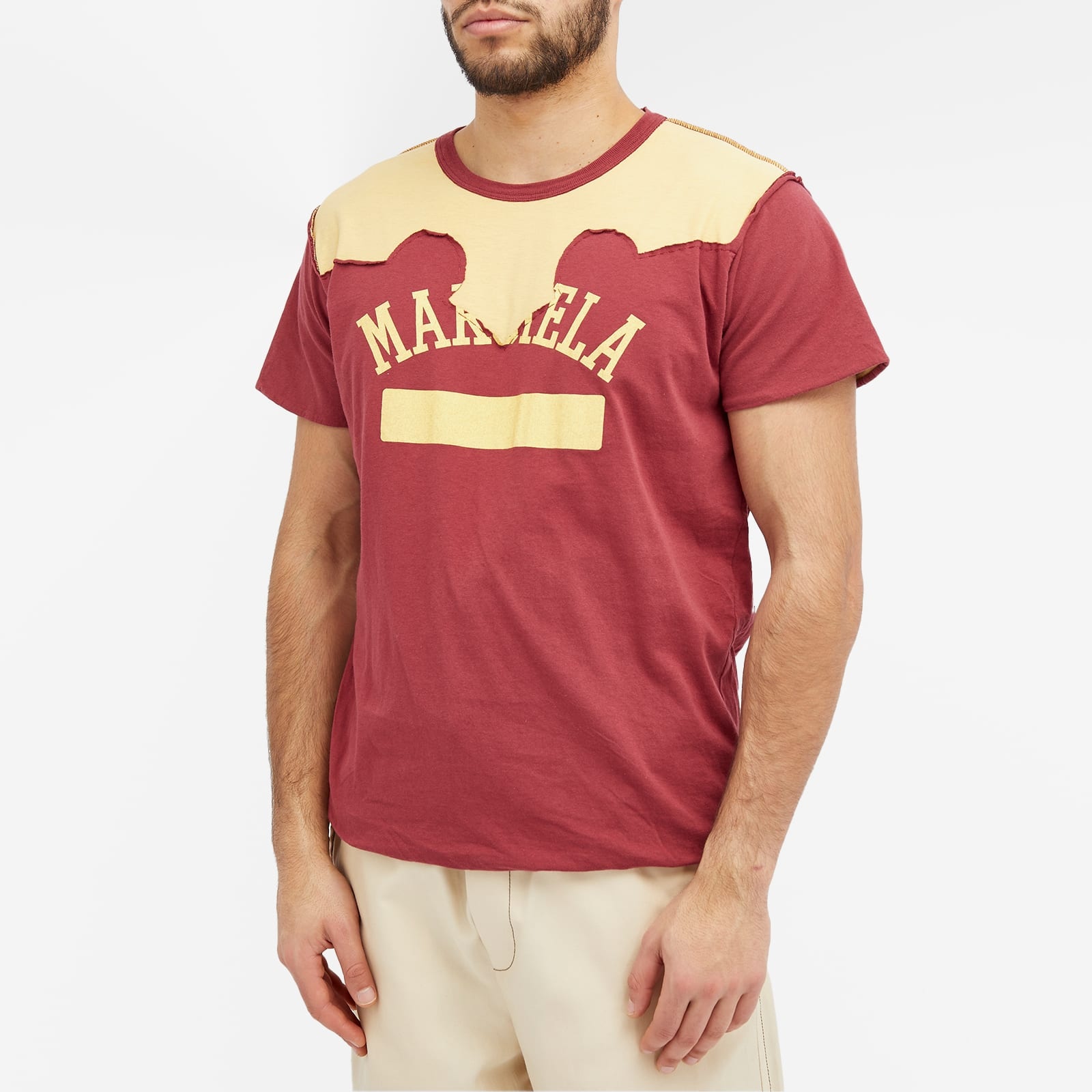 【関税込み】maison margiela 'Western patchwork' T-shirt Maison Margiela Maison Margiela Western Logo T-Shirt
