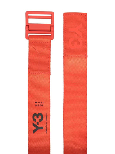 Y-3 logo print belt outlook