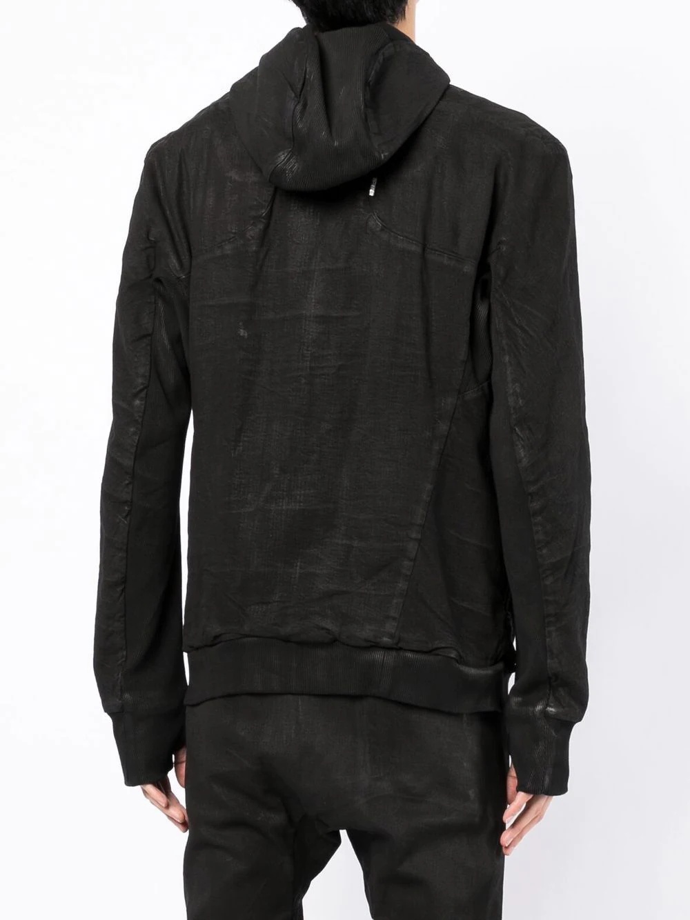 textured hooded jacket - 4