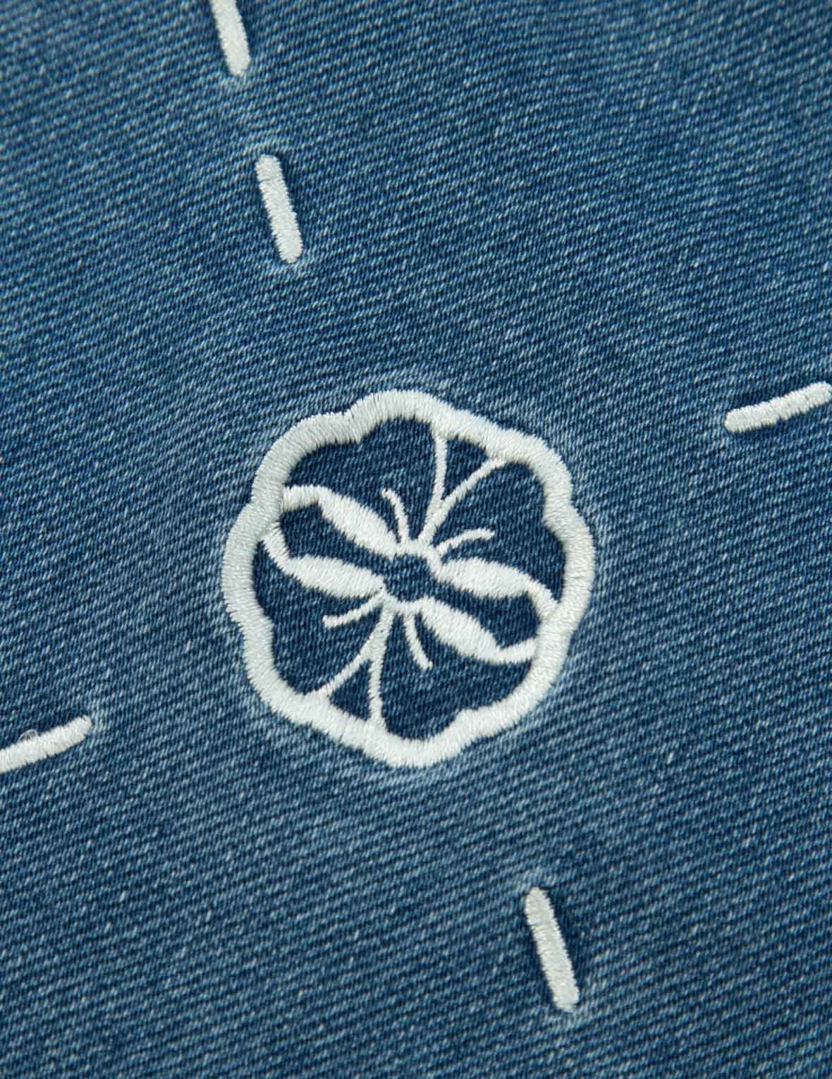 MONOGRAM EMBROIDERY REGULAR FIT DENIM JOGGER PANTS - 11