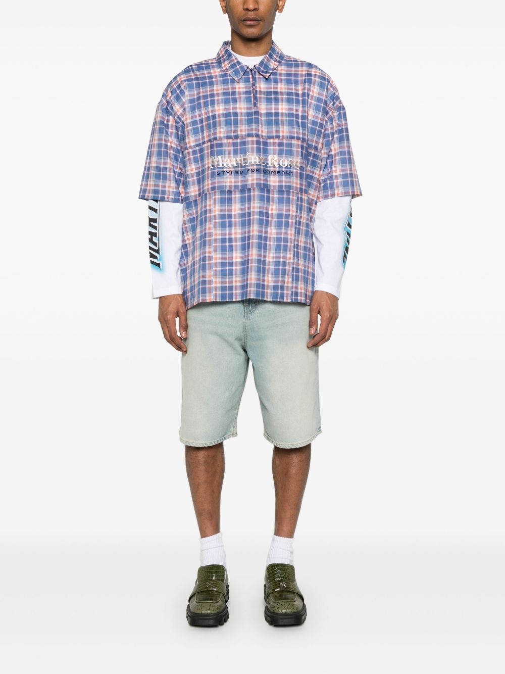 cotton checked polo shirt - 2