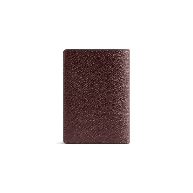 BALENCIAGA Men's Passport Holder in Burgundy outlook