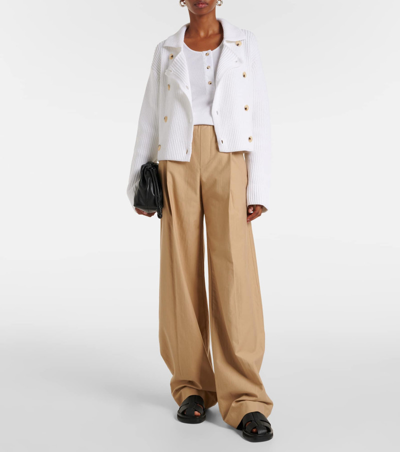 Vince Cotton and wool wide-leg pants outlook