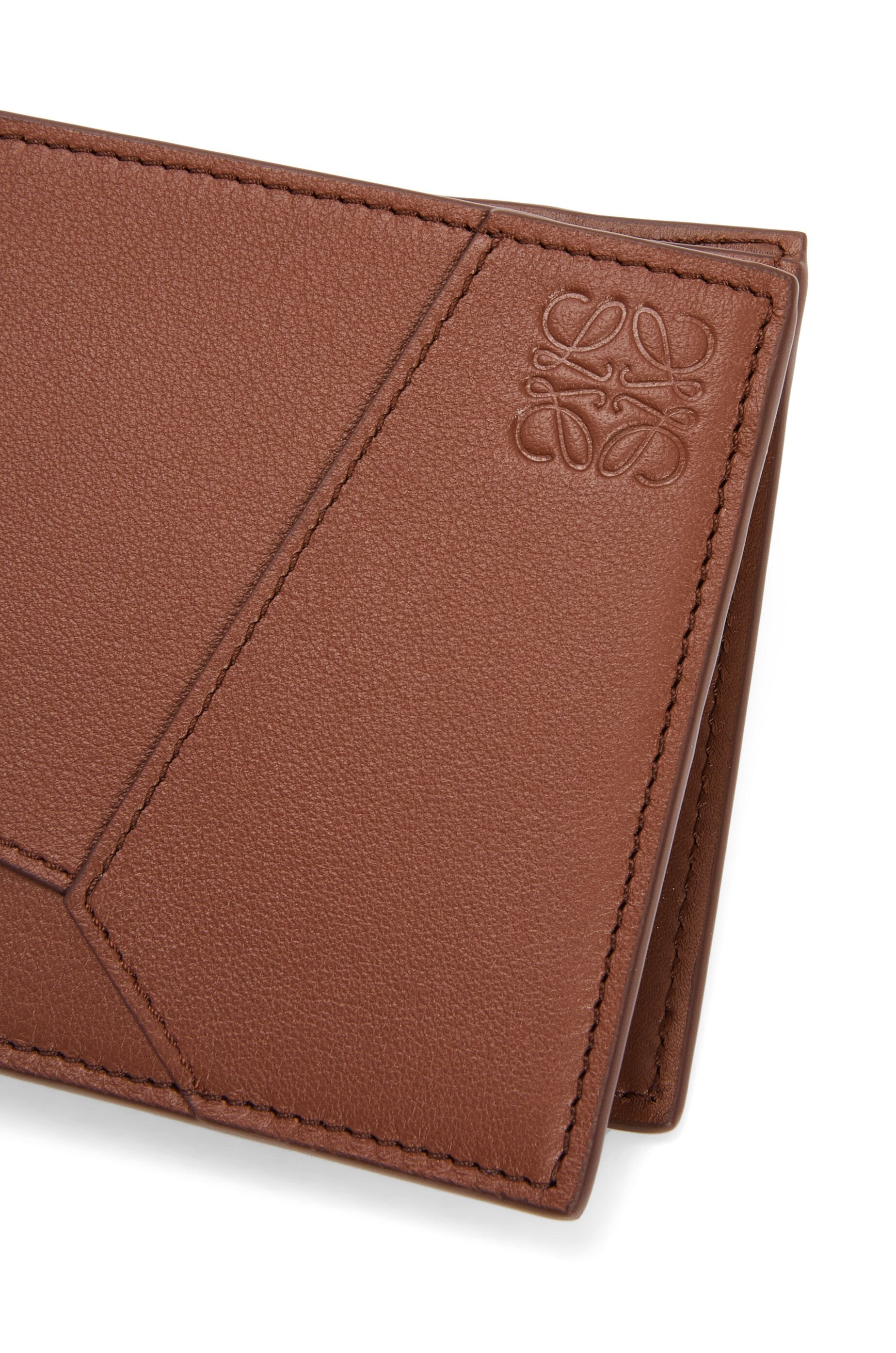 Puzzle bifold coin wallet in classic calfskin - 5