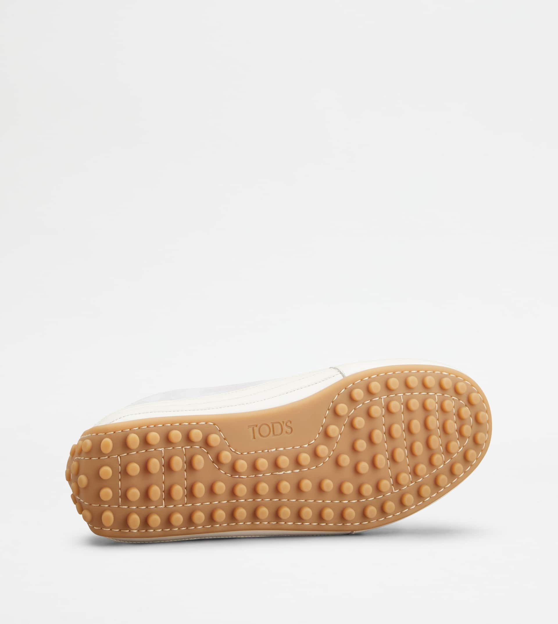 SNEAKERS IN SUEDE - GREY, OFF WHITE - 4