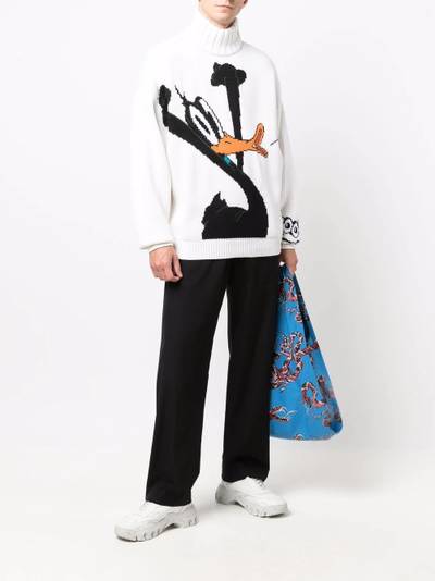 GCDS Daffy Duck roll-neck jumper outlook