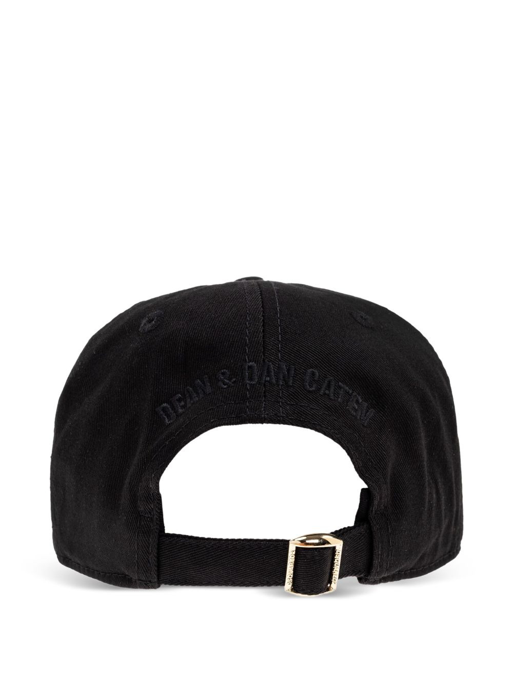 gold-tone logo plaque baseball cap - 2