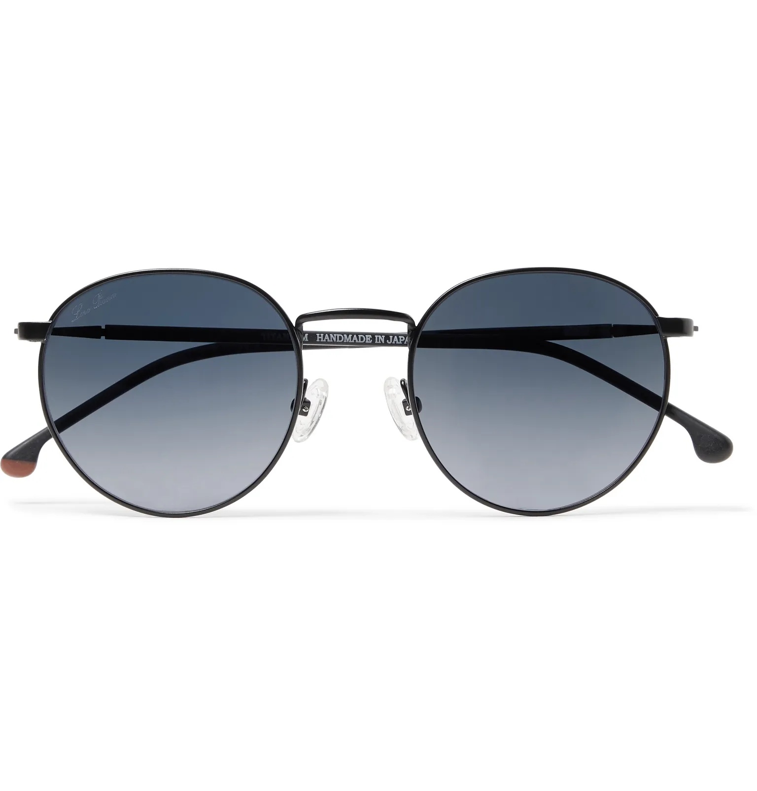 Weekend Round-Frame Matte-Titanium and Acetate Polarised Sunglasses - 1