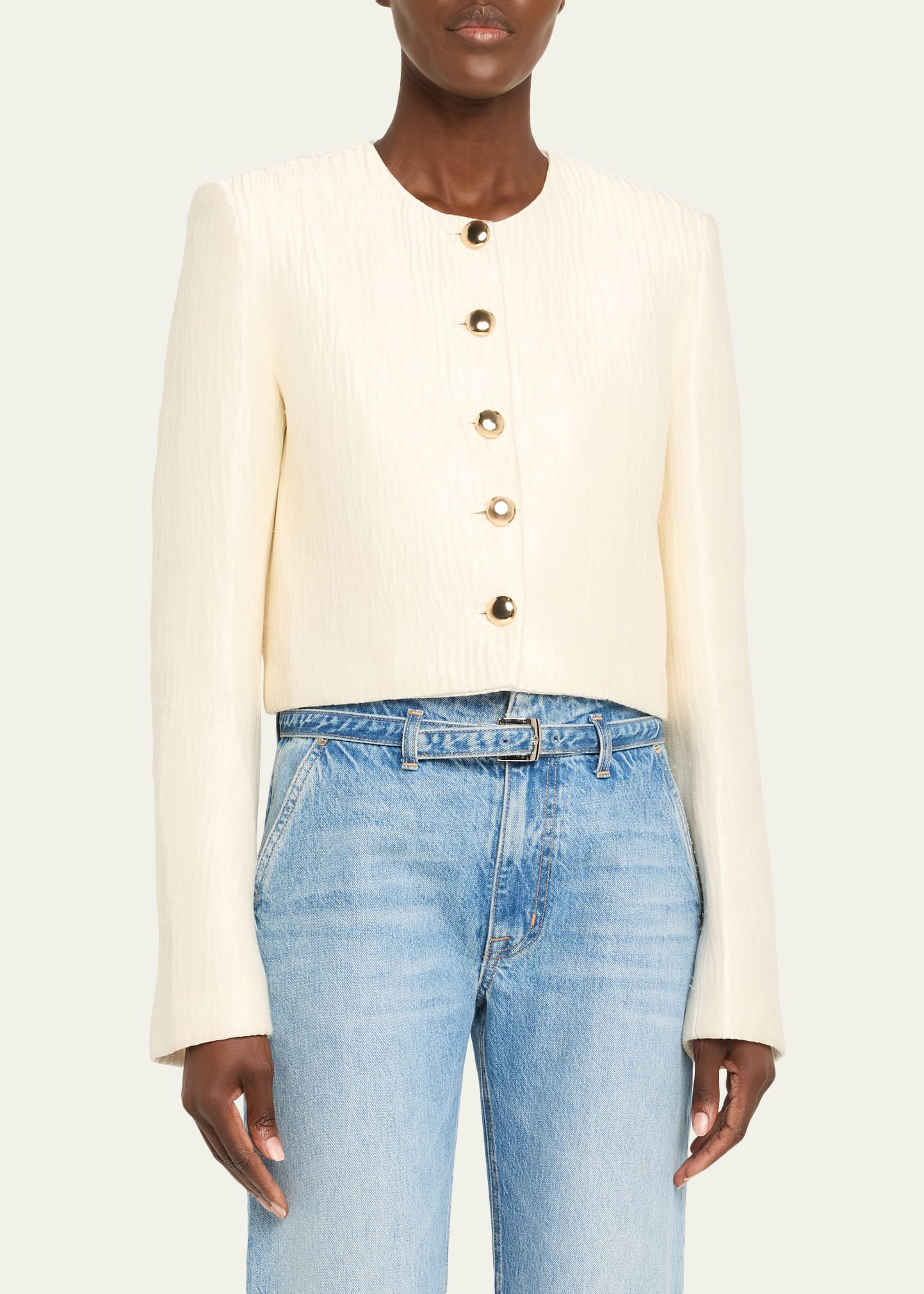 The Ryder Crewneck Single-Breasted Jacket - 4