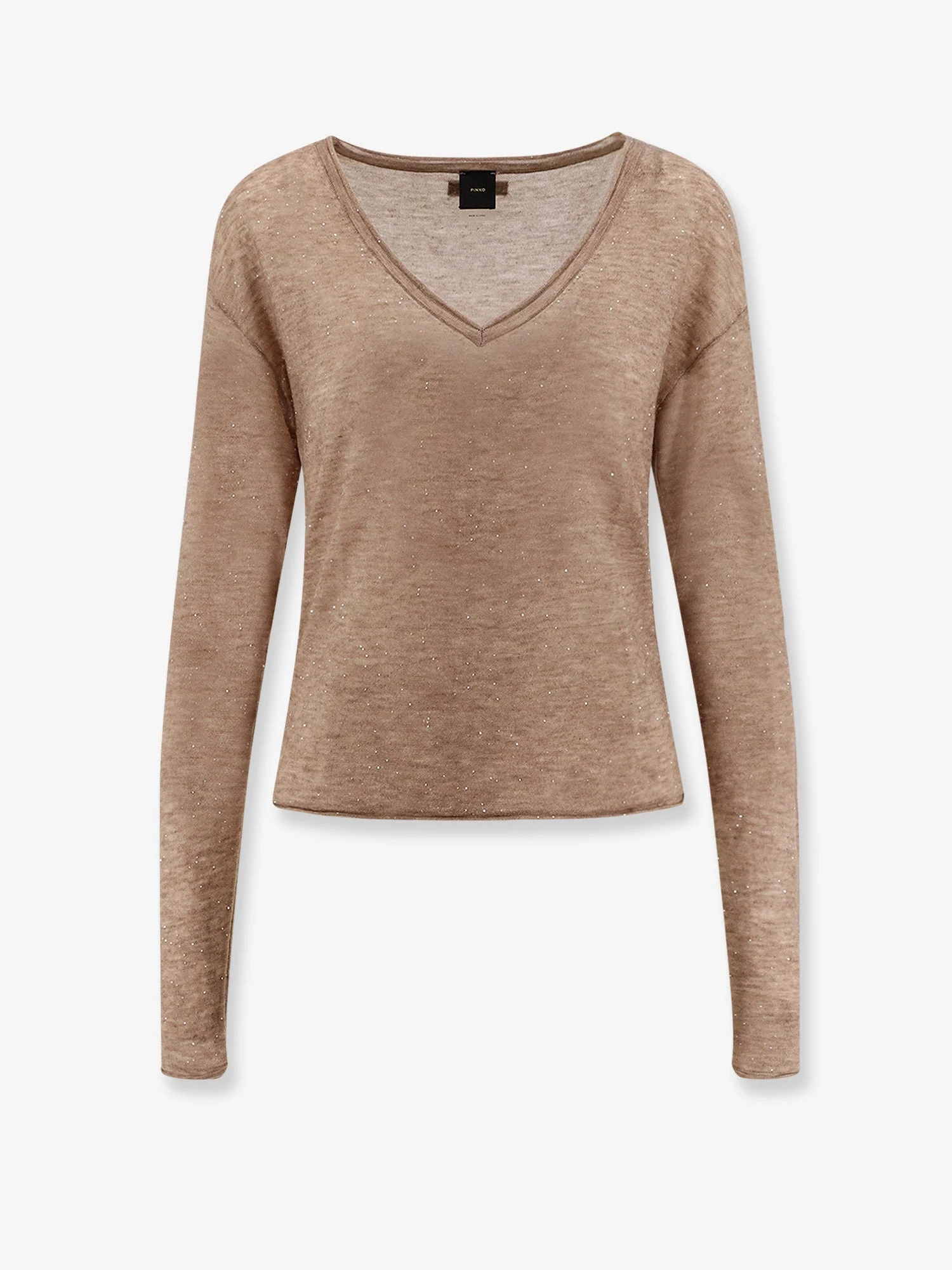 Pinko Salomone Wool Sweater With Micro Sequins - 1