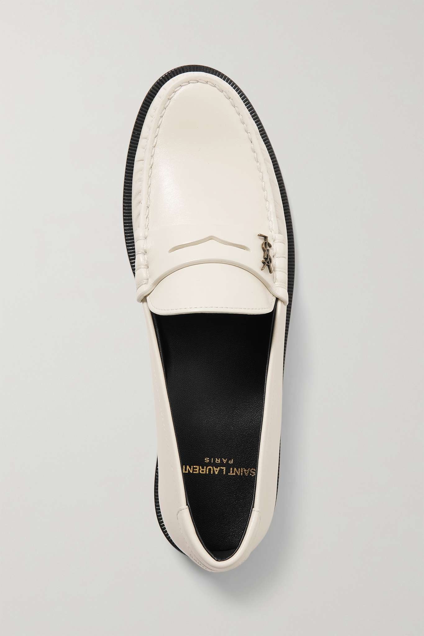 Le Loafer two-tone patent-leather loafers - 5