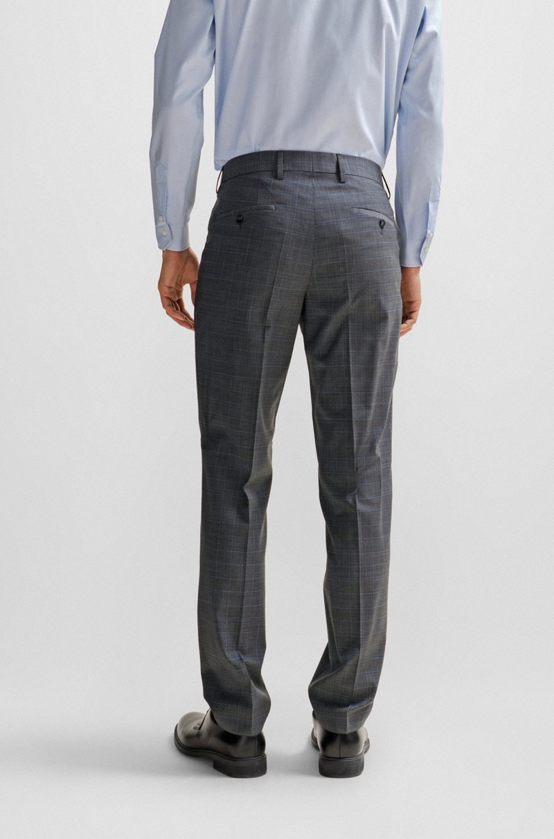 SLIM-FIT SUIT IN CHECKED STRETCH WOOL 8