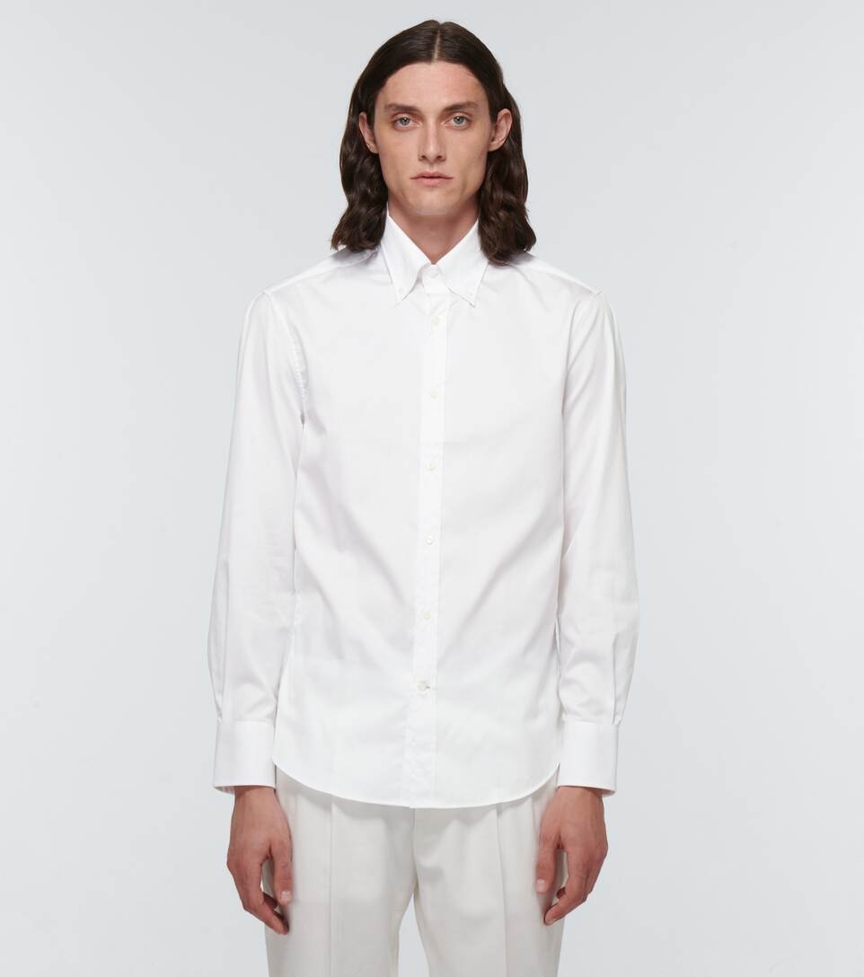 Slim cotton twill shirt - 3