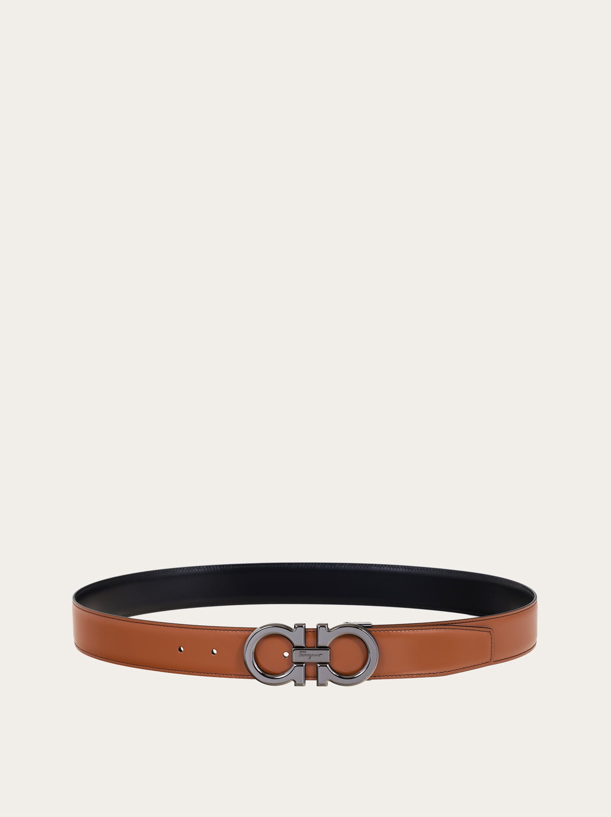 Reversible and adjustable Gancini belt - 3