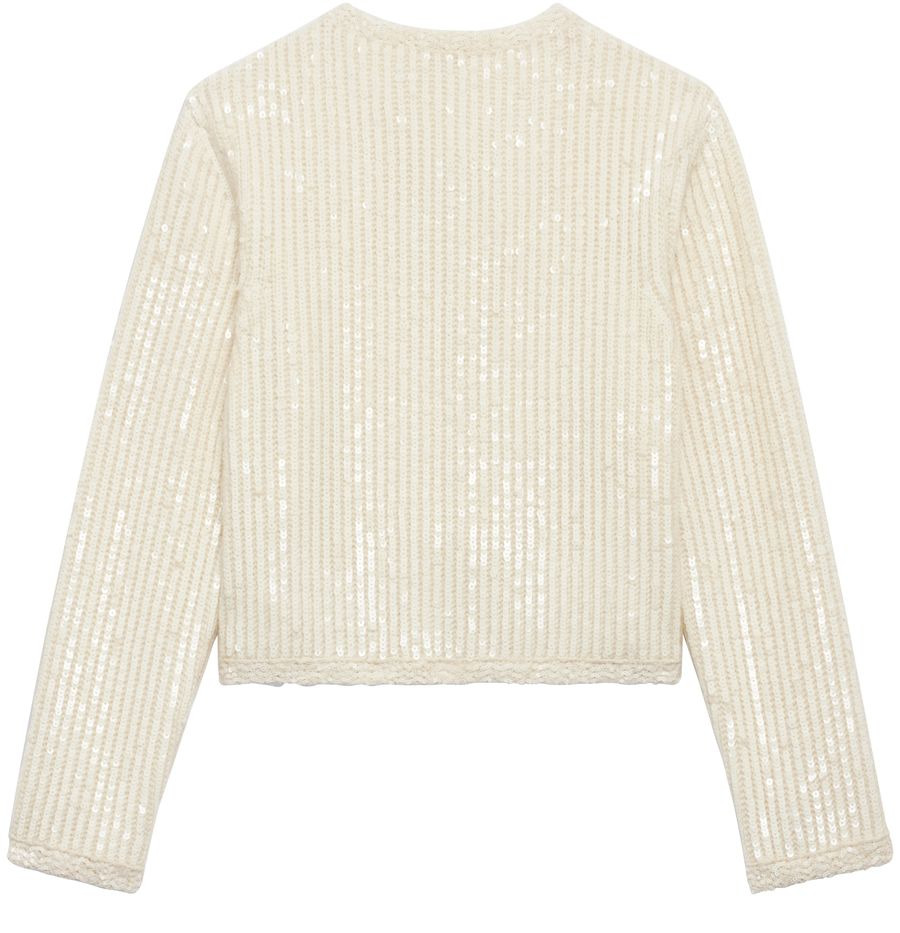 Embroidered cardigan jacket in ribbed mohair - 2