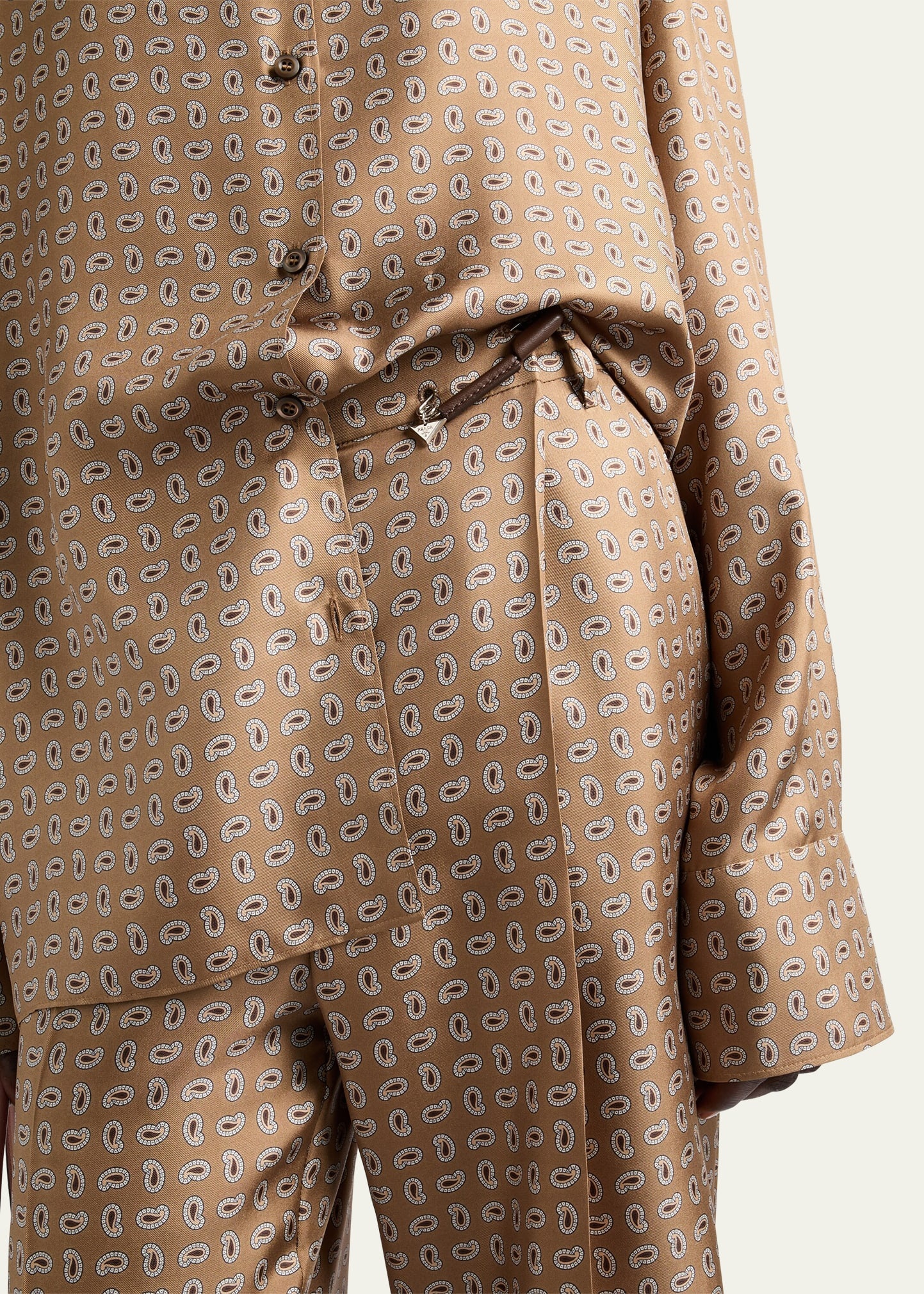パンツ Prada Wide-Leg Paisley Print Twill Trousers Prada Paisley Wide Leg Silk Twill Pants | bergdorfgoodman