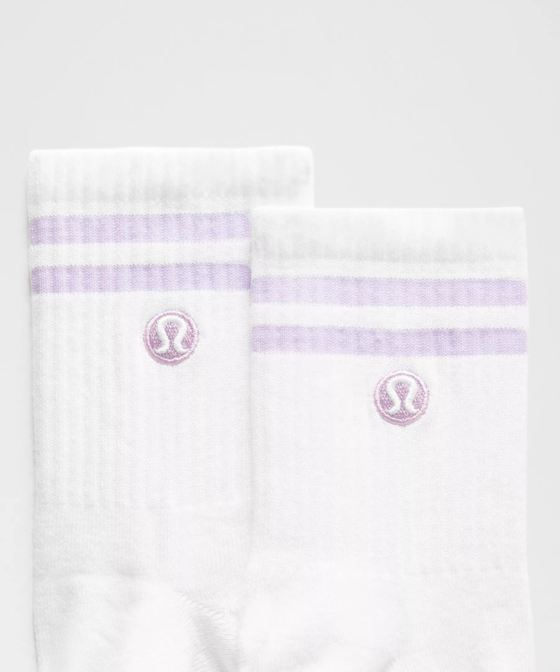 lululemon Unisex Daily Essential Quarter Socks *Stripe outlook