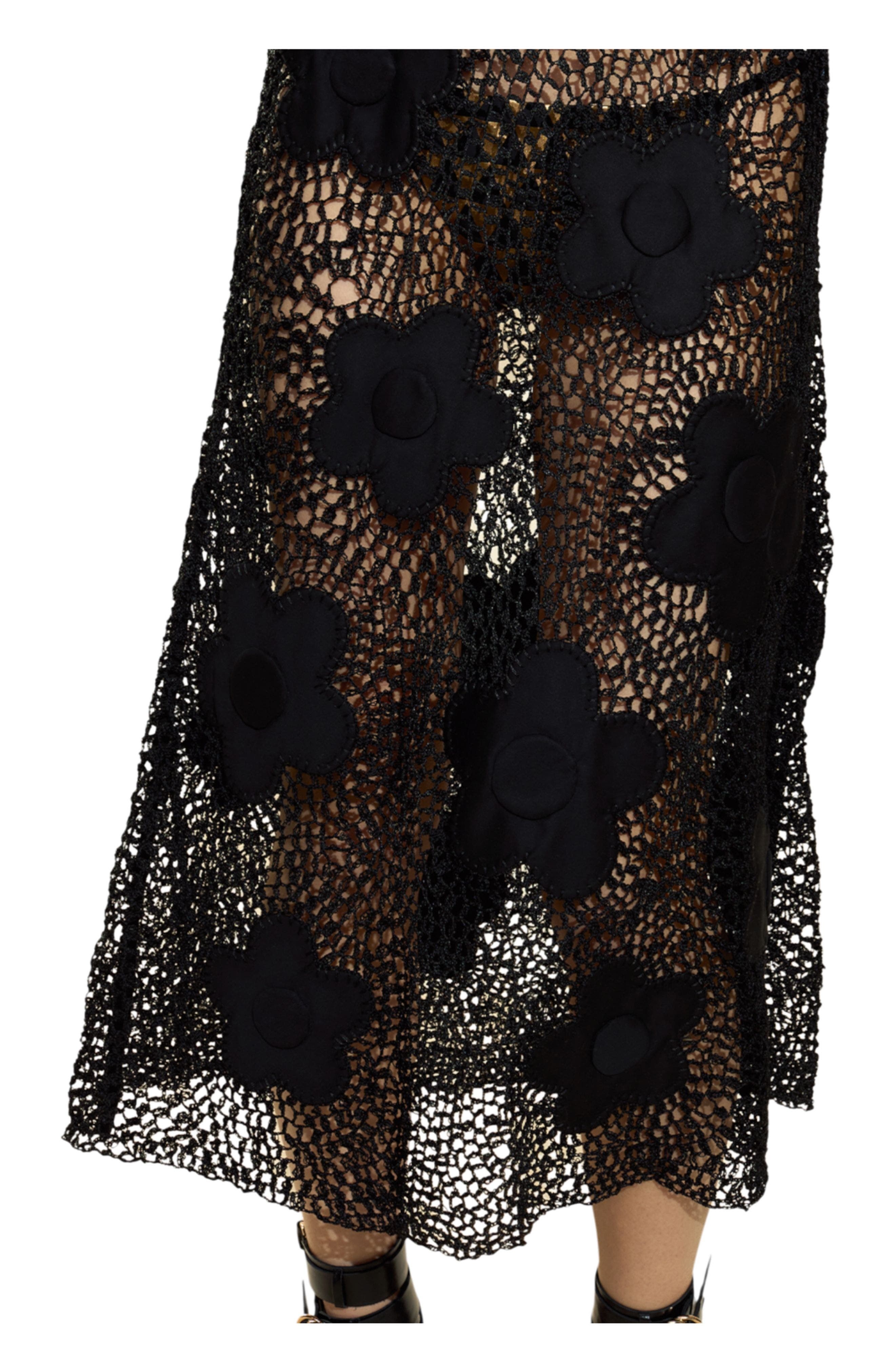 Cynthia Rowley Ibiza Crochet Cover Up in Black at Nordstrom - 4