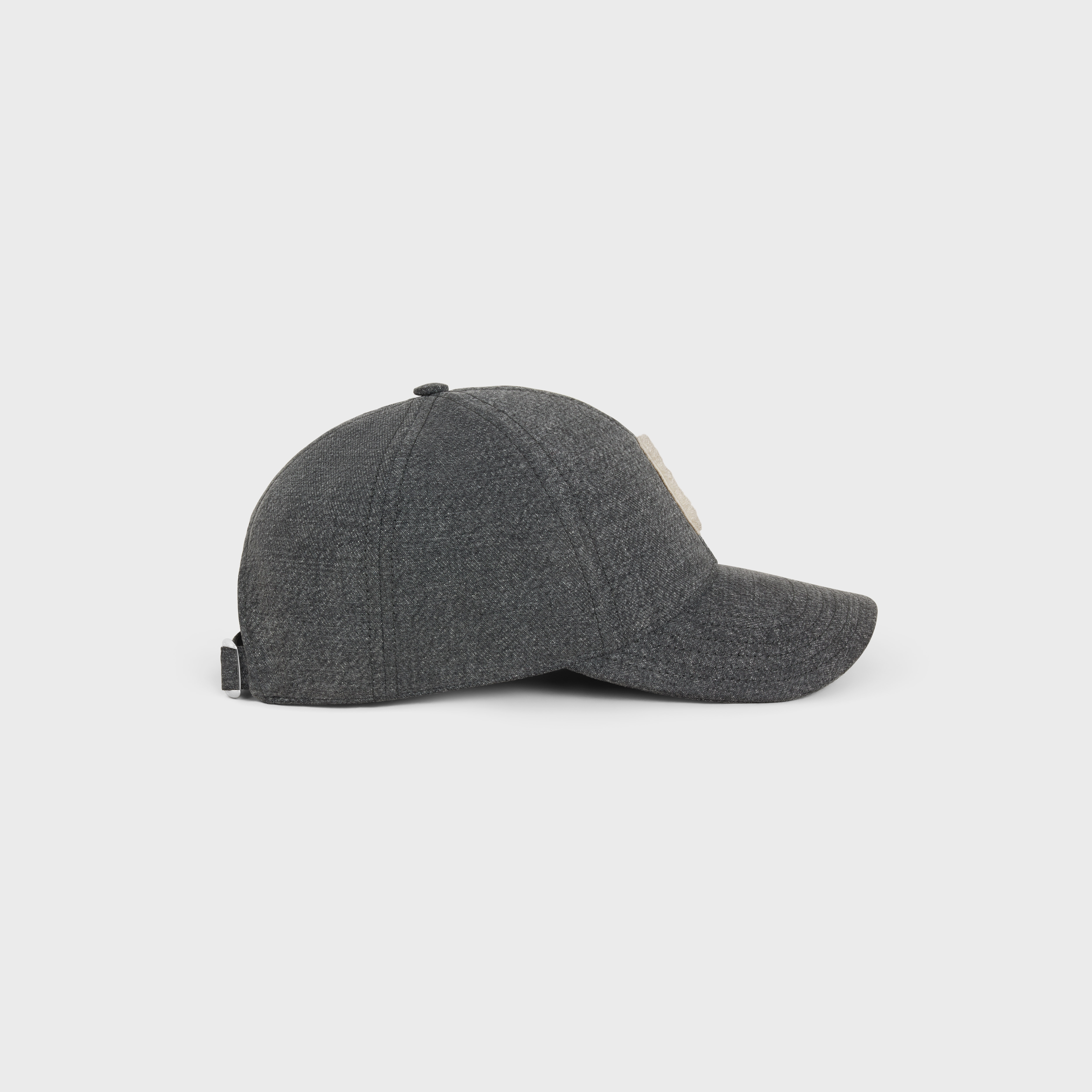 Initial cap in vintage black denim - 3