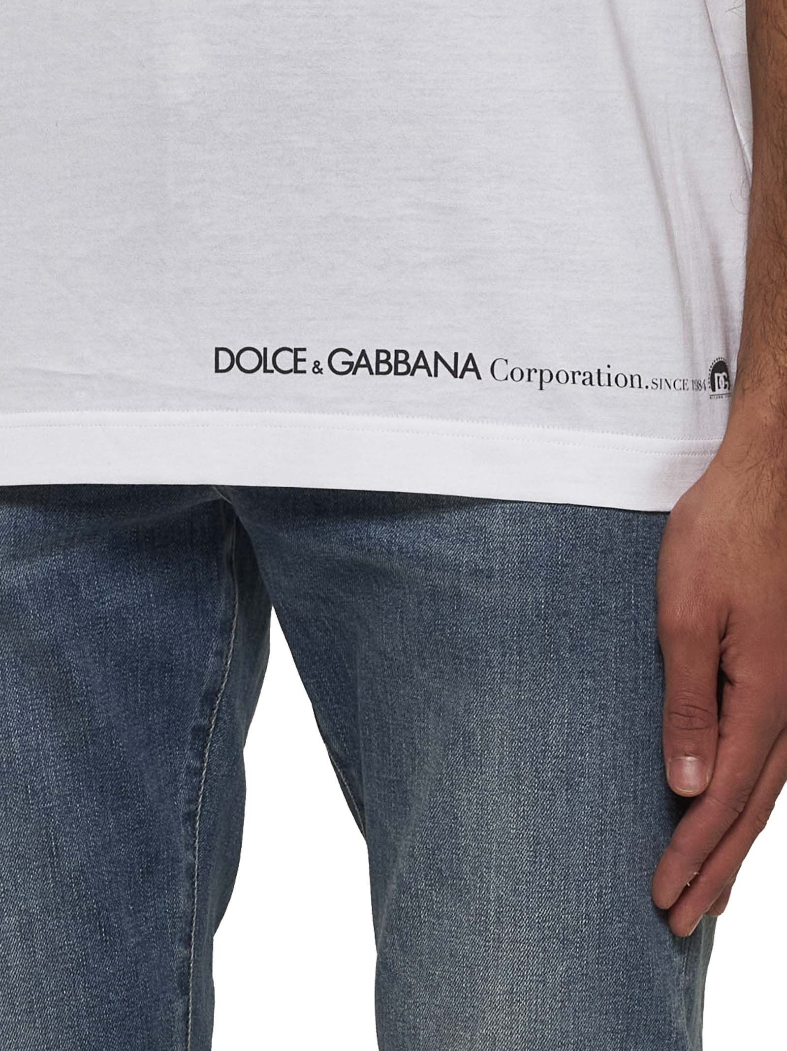 White cotton Italian Holiday print T-shirt - 5