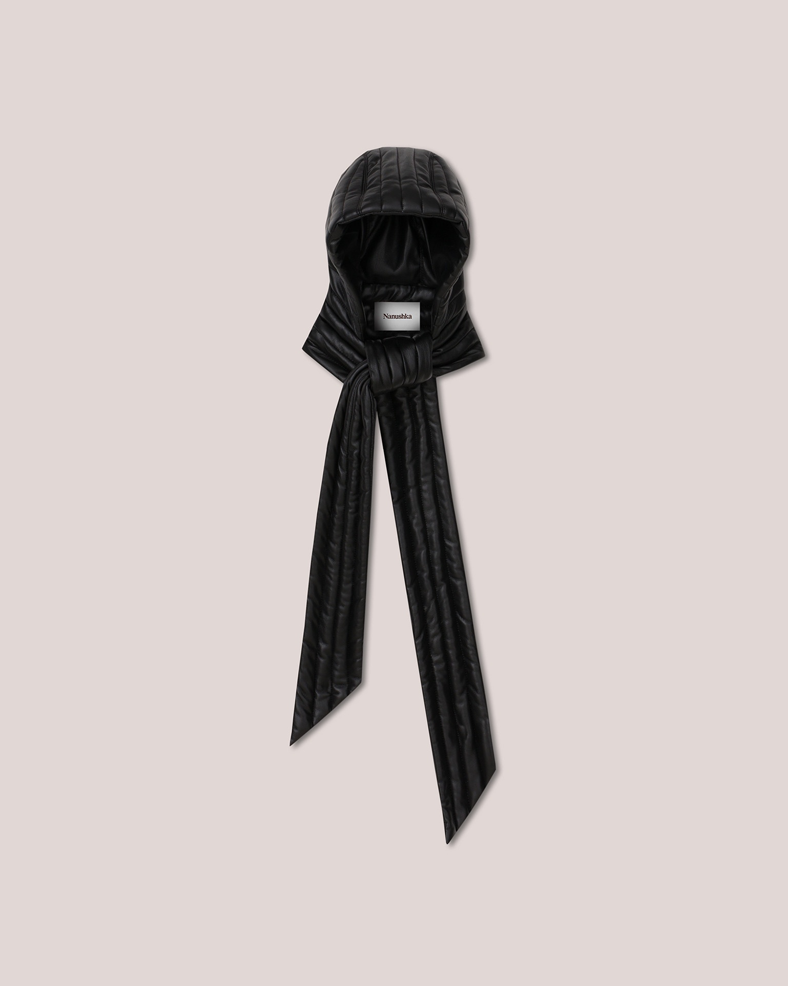 HILL - Hoodie with scarf - Black - 1