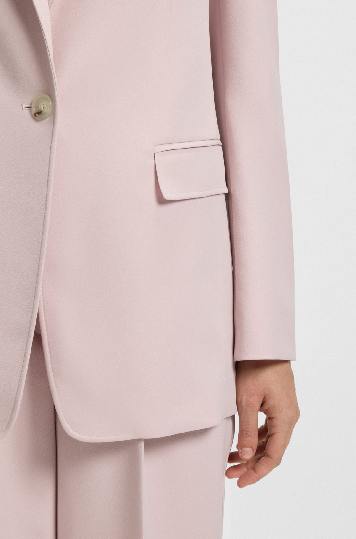 FITTED BLAZER IN STRETCH FABRIC - 6