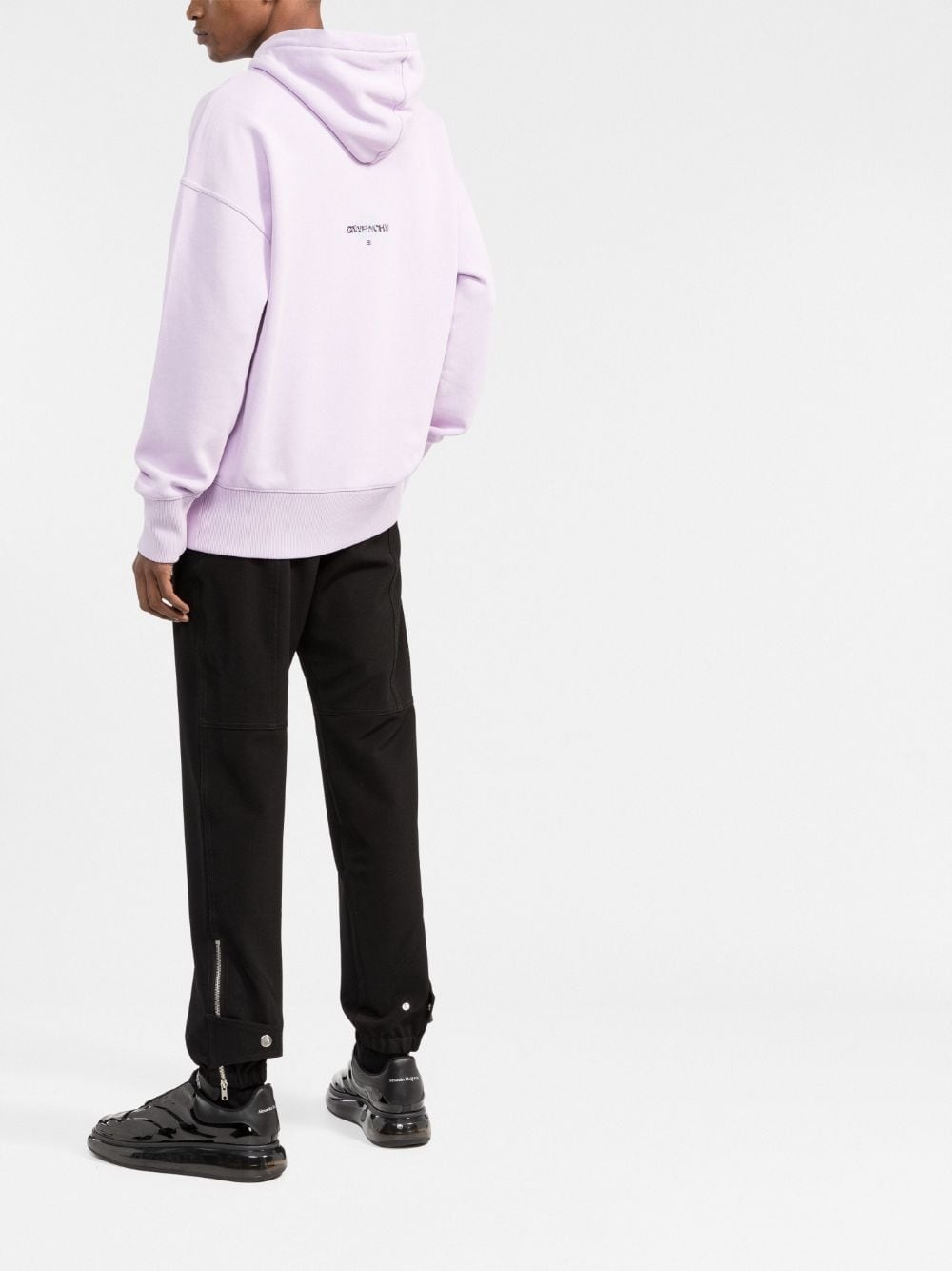 logo-print oversized hoodie - 4
