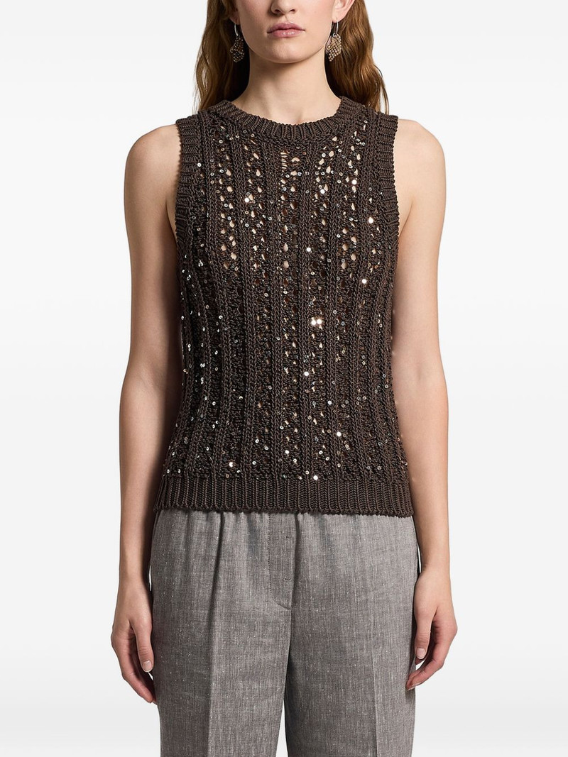 sequinned cotton top 1