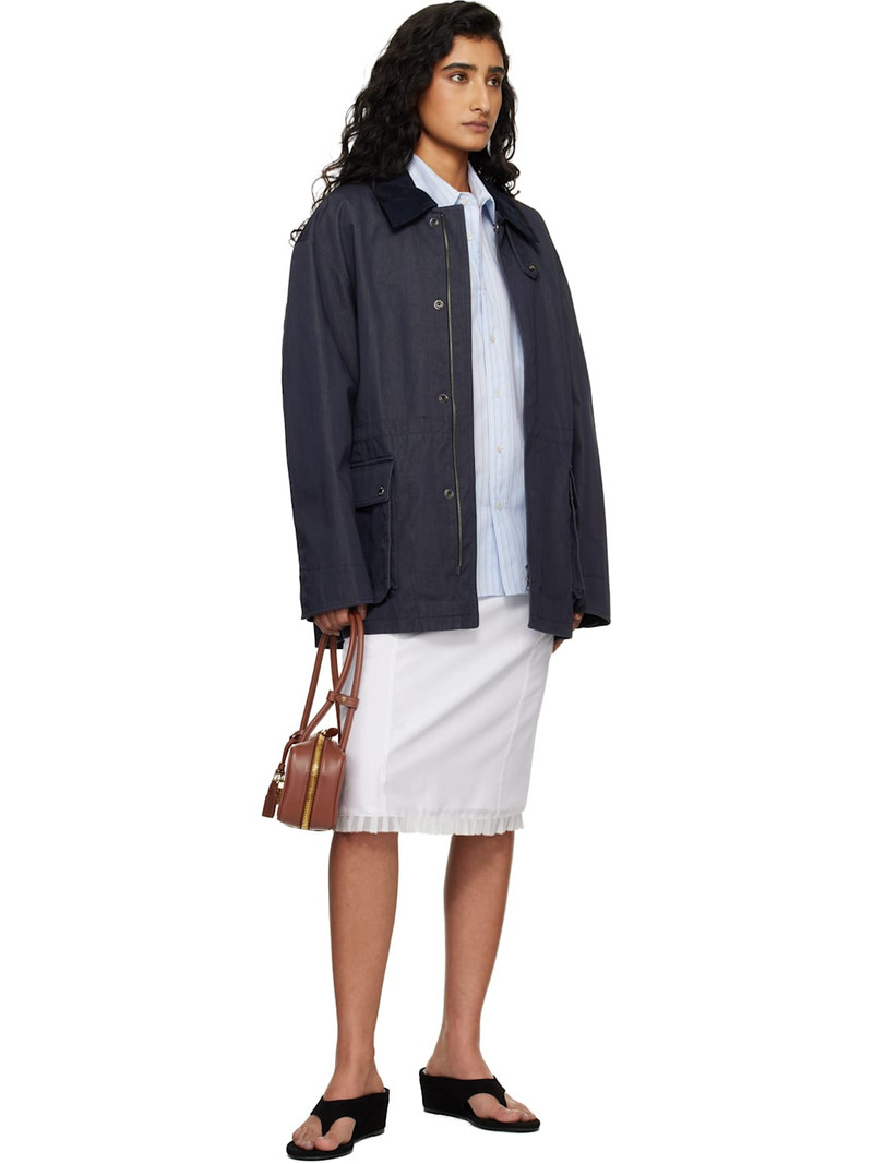 Dunst Navy Cotton Chore Jacket outlook