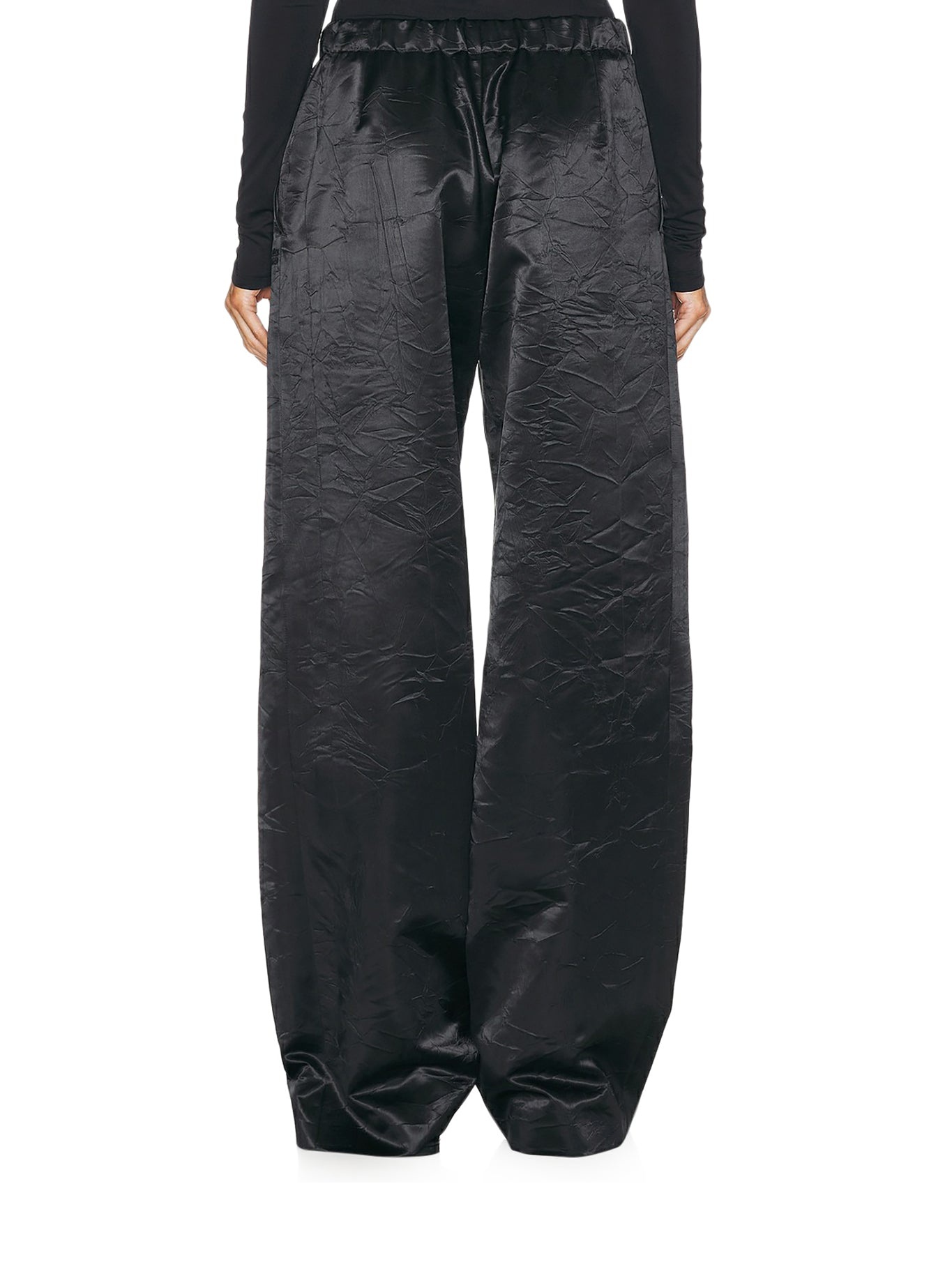 VISCOSE TROUSERS WITH WRINKLED EFFECT - 3