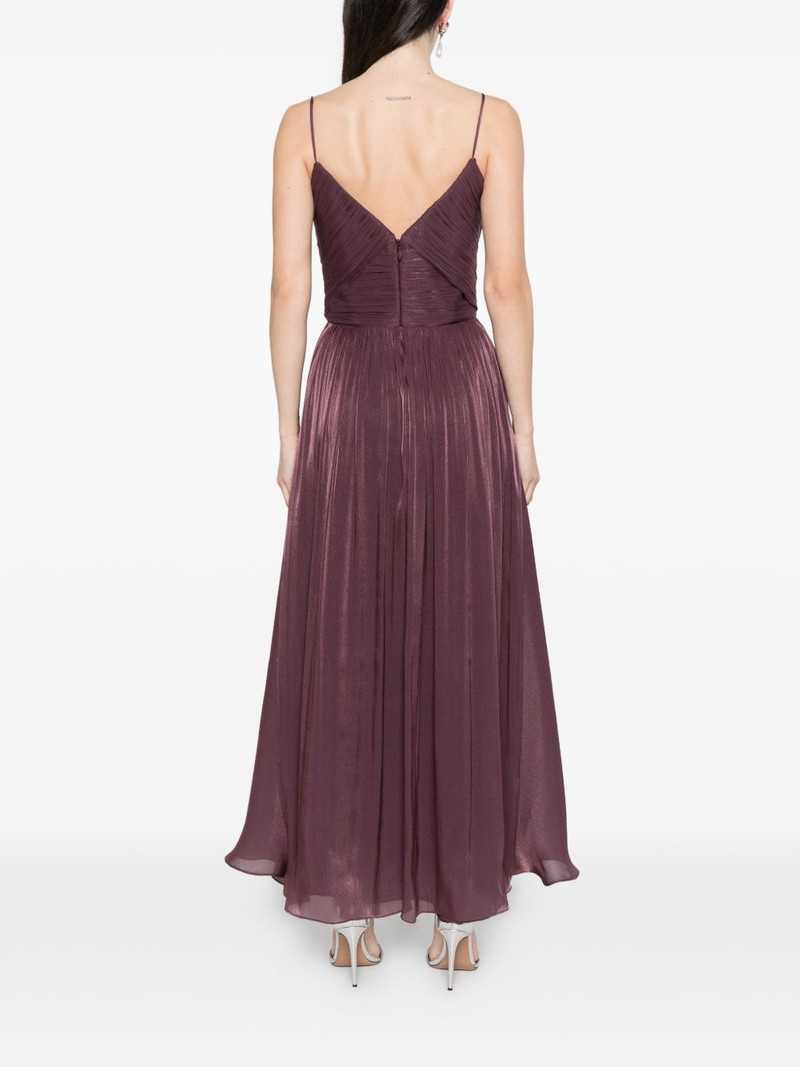 Fayla pleated V-neck maxi dress 4