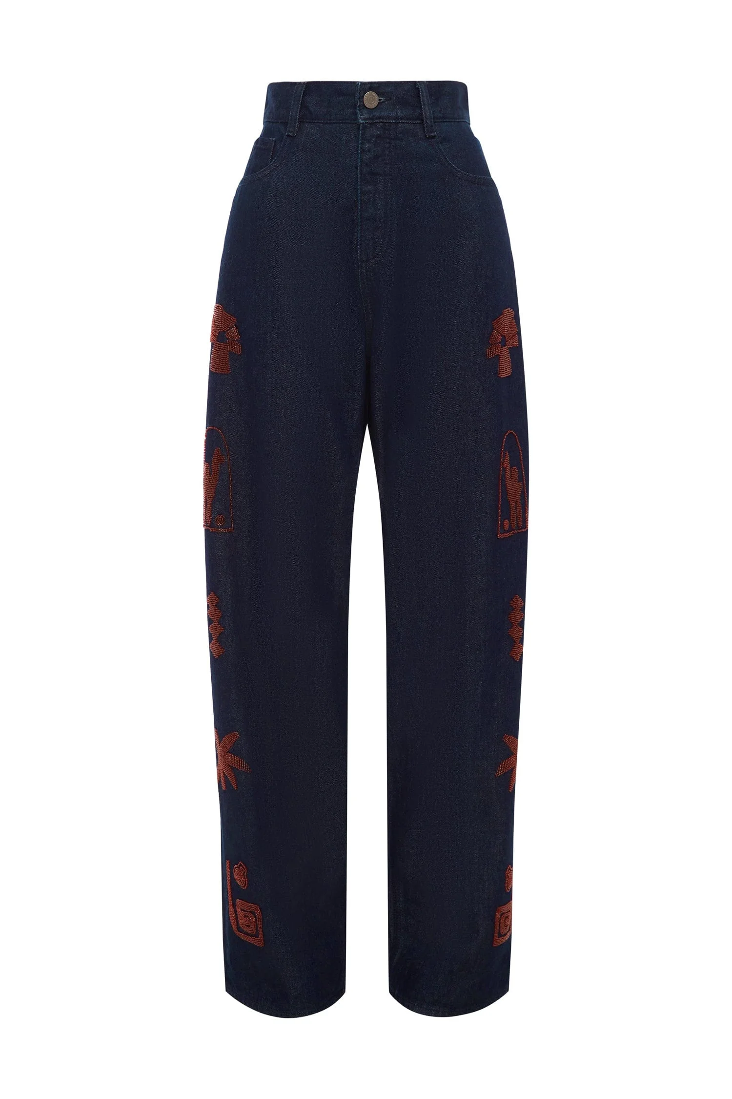 Delany Embellished Denim Jean - 1