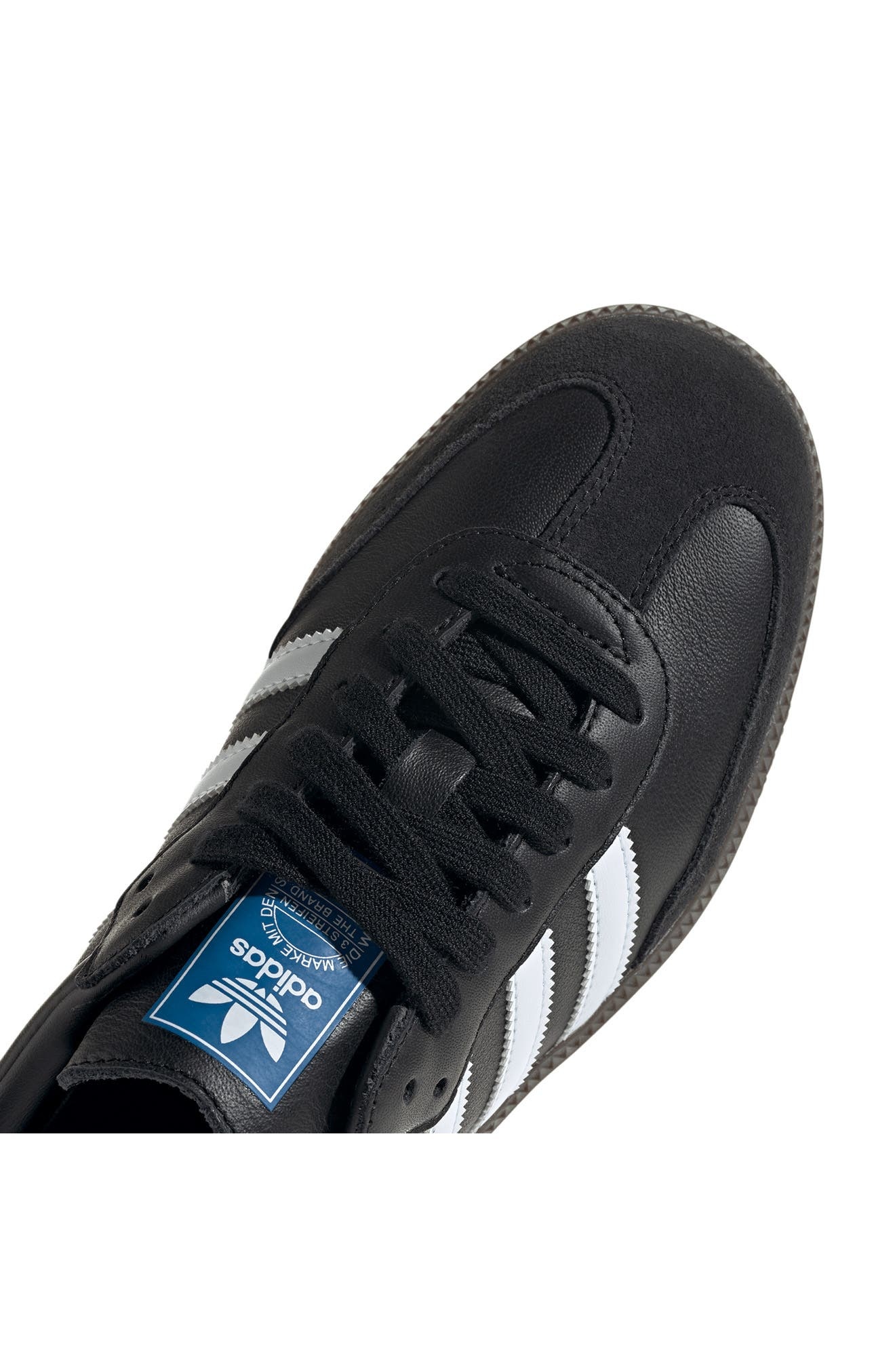 adidas Samba OG Sneaker in Black/White/Clear Granite at Nordstrom - 7
