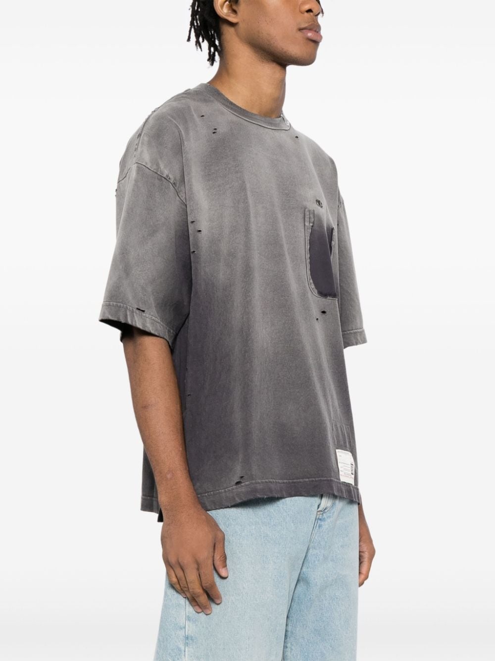 sun faded T-shirt - 3