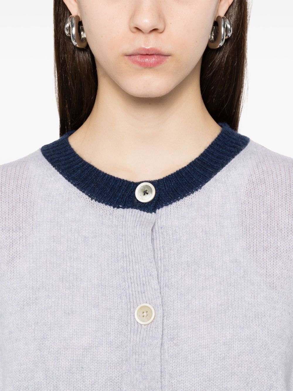 colour-block cardigan - 5