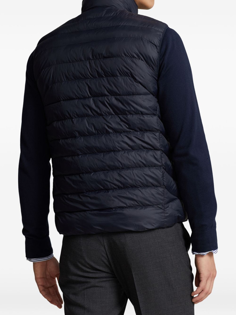 Beaton logo quilted gilet 4