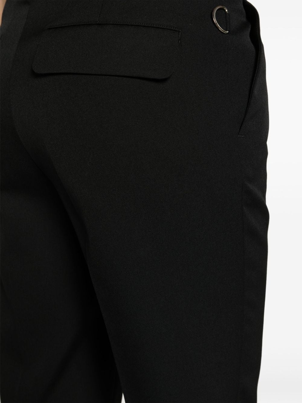 slim-cut wool trousers - 5