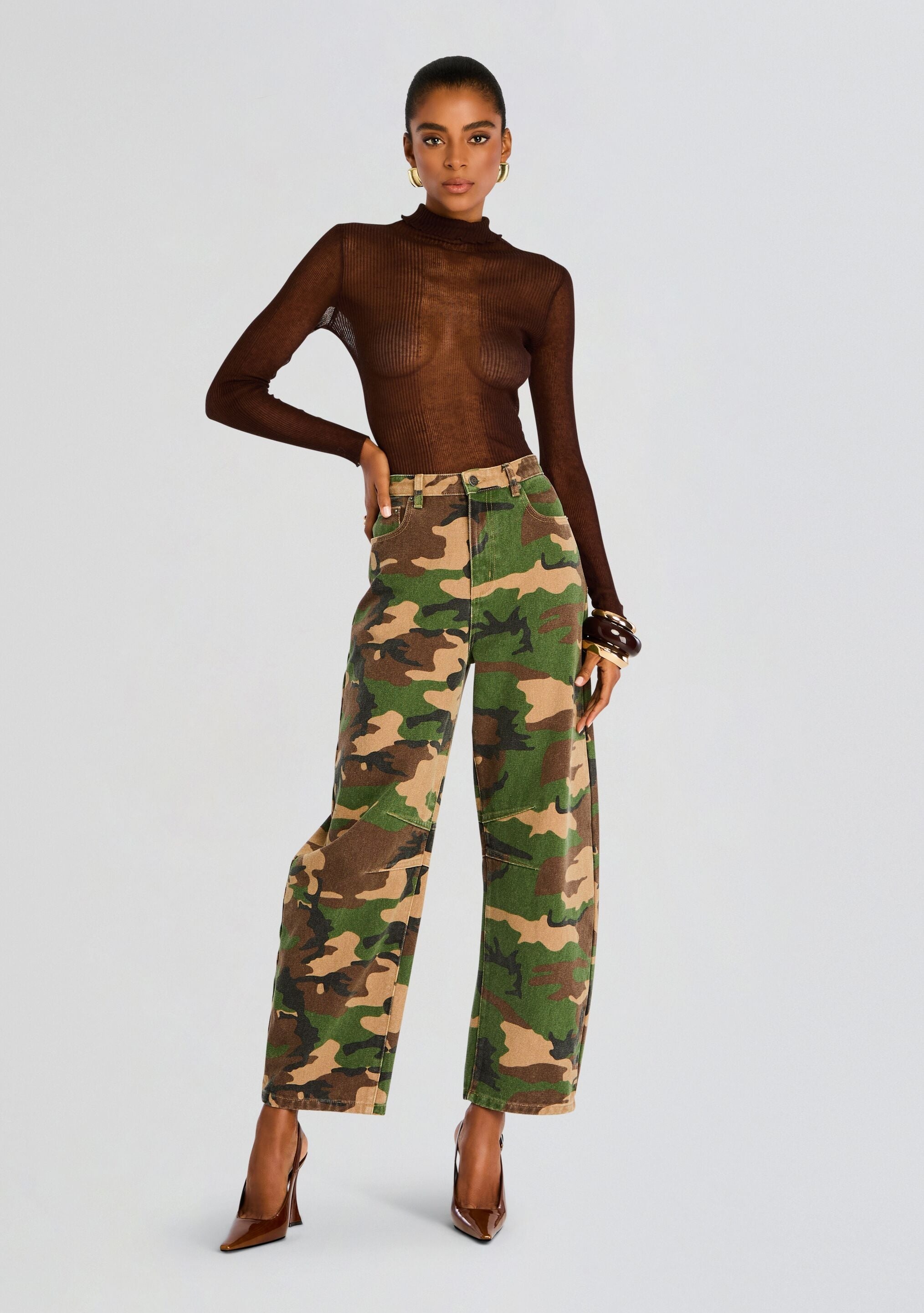 MARBEL MID RISE BARREL JEAN - 5
