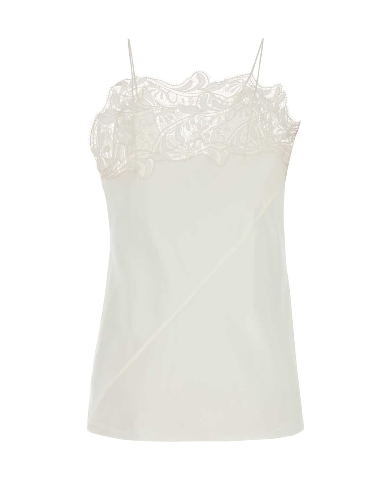 White Crepe Top - 2