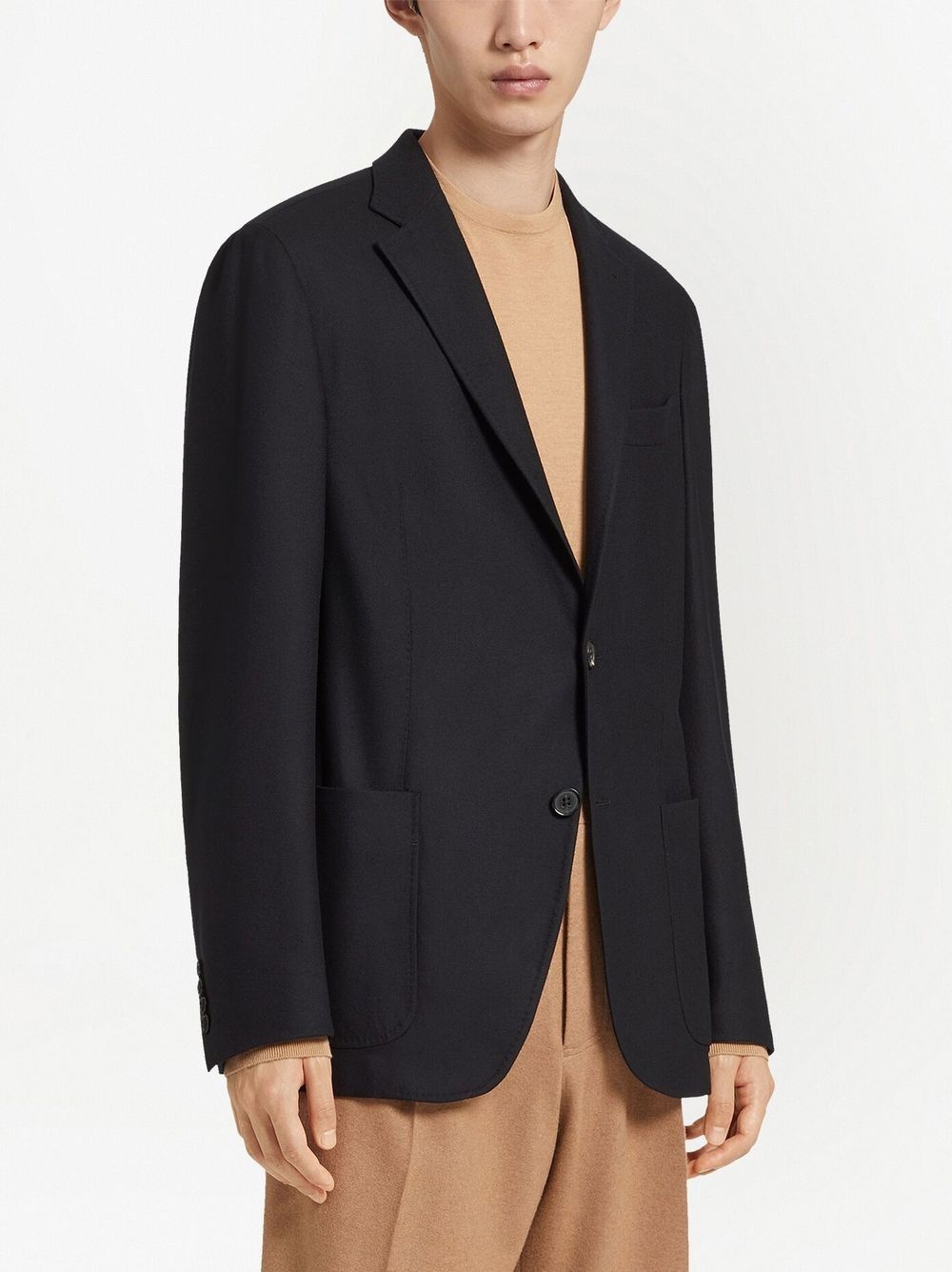 Trofeo single-breasted cashmere jacket - 3