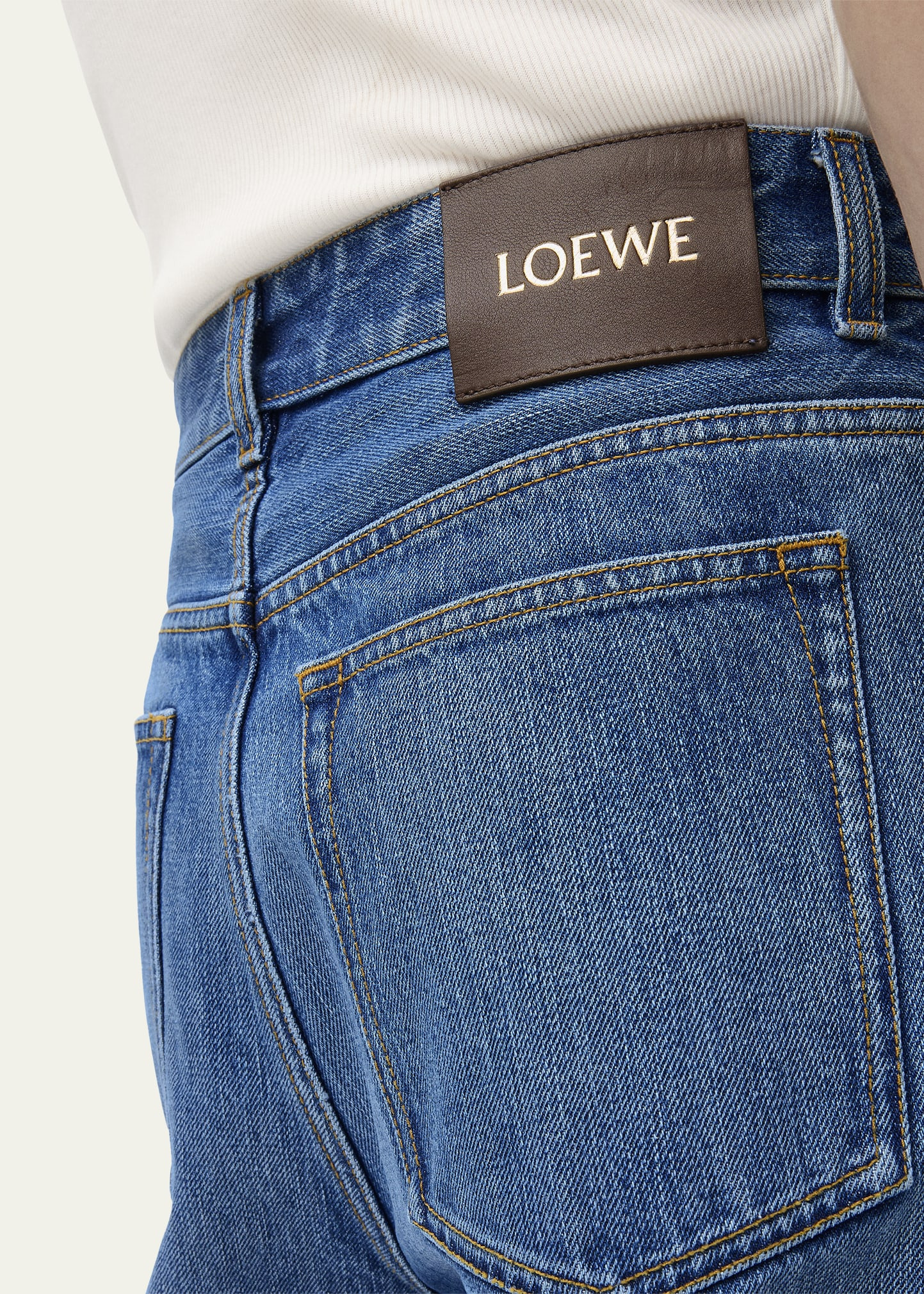 Men's Straight Fit Cropped Jeans - 4
