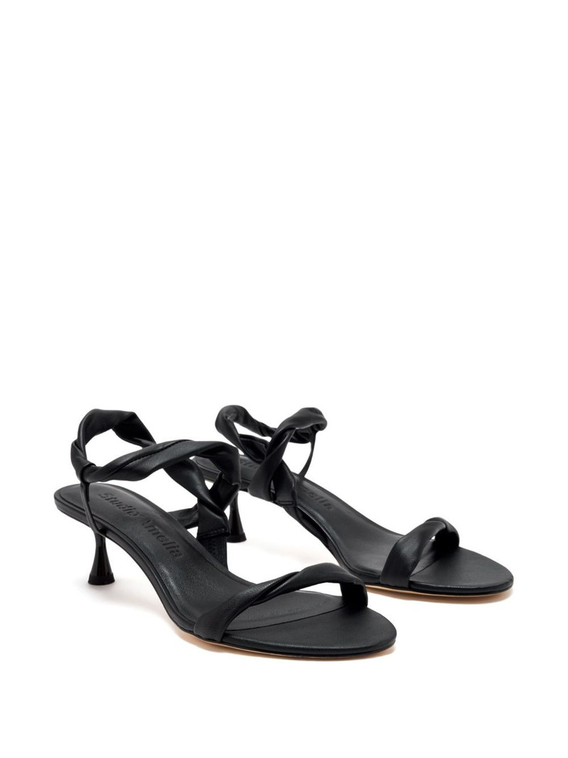 Studio Amelia 50mm twisted leather sandals outlook