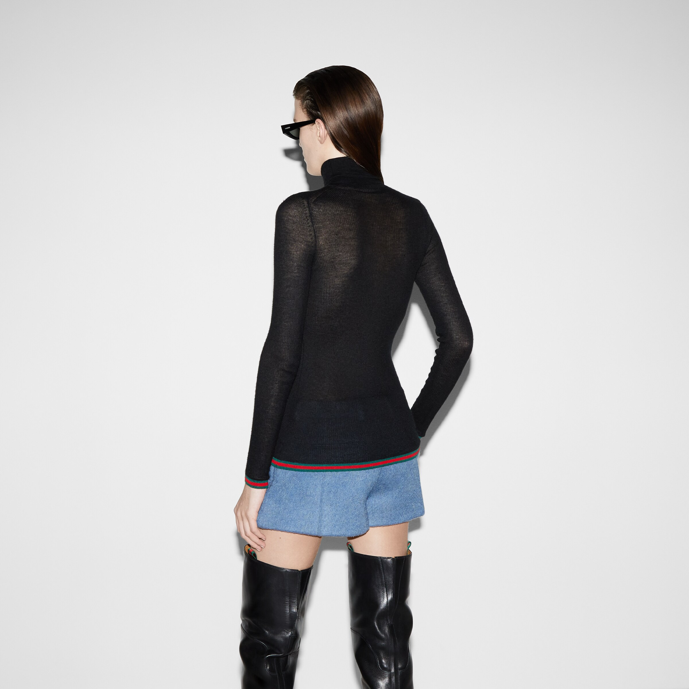Cashmere and silk blend top - 4