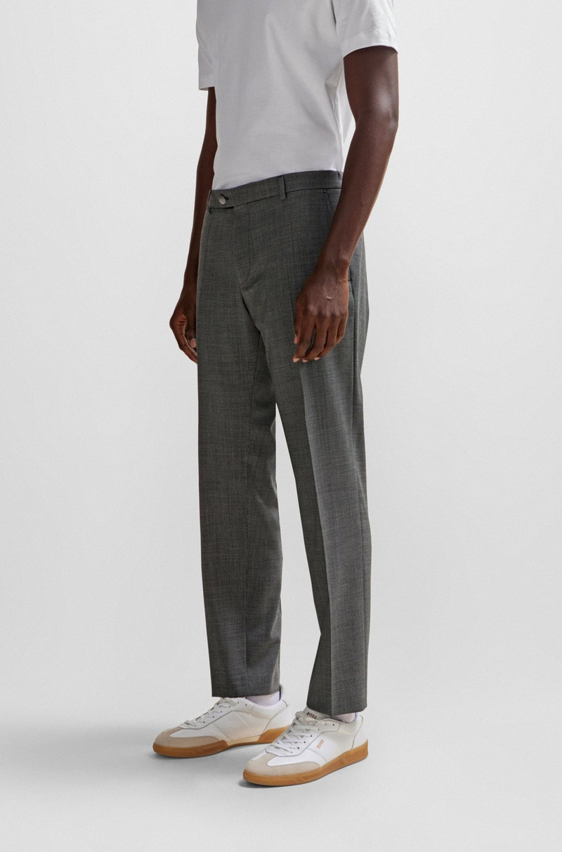 SLIM-FIT SUIT IN MICRO-PATTERNED VIRGIN WOOL 7