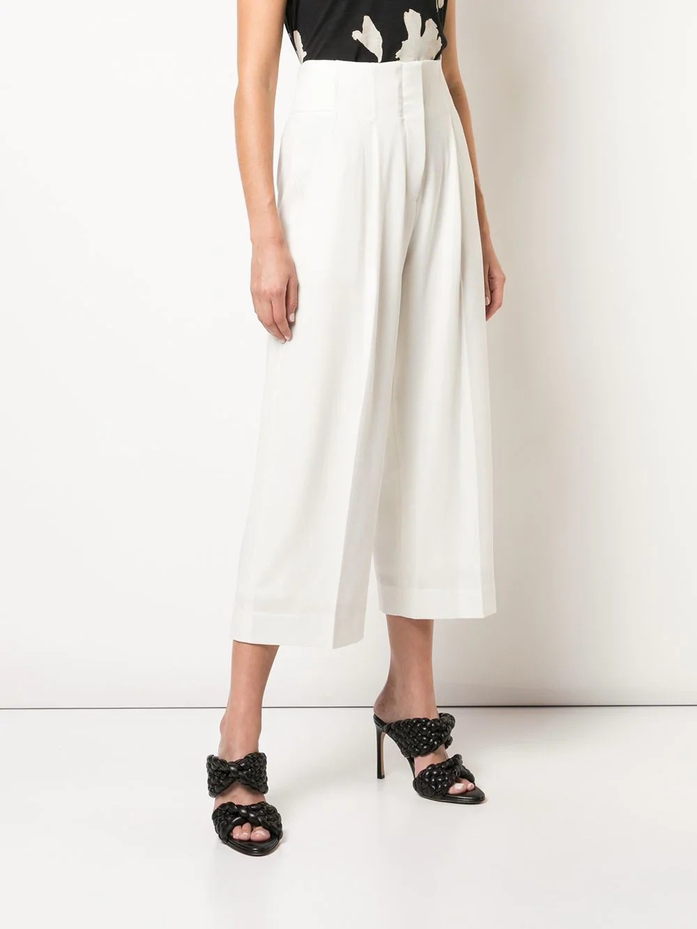 high-rise cropped trousers - 3