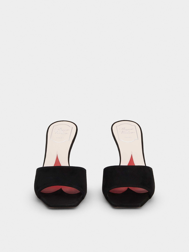 Vivier Marlène Strass Mules in Suede 7