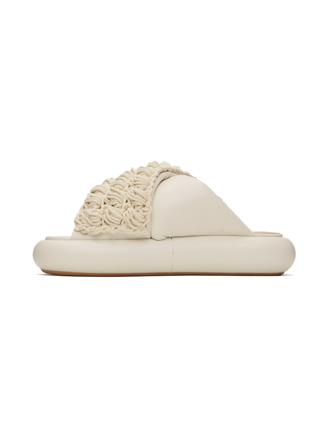 Off-White Platform Crochet Sandals - 3