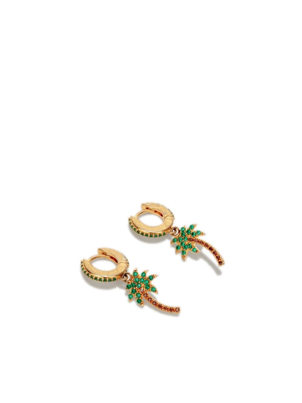 palm tree hoop earrings - 2