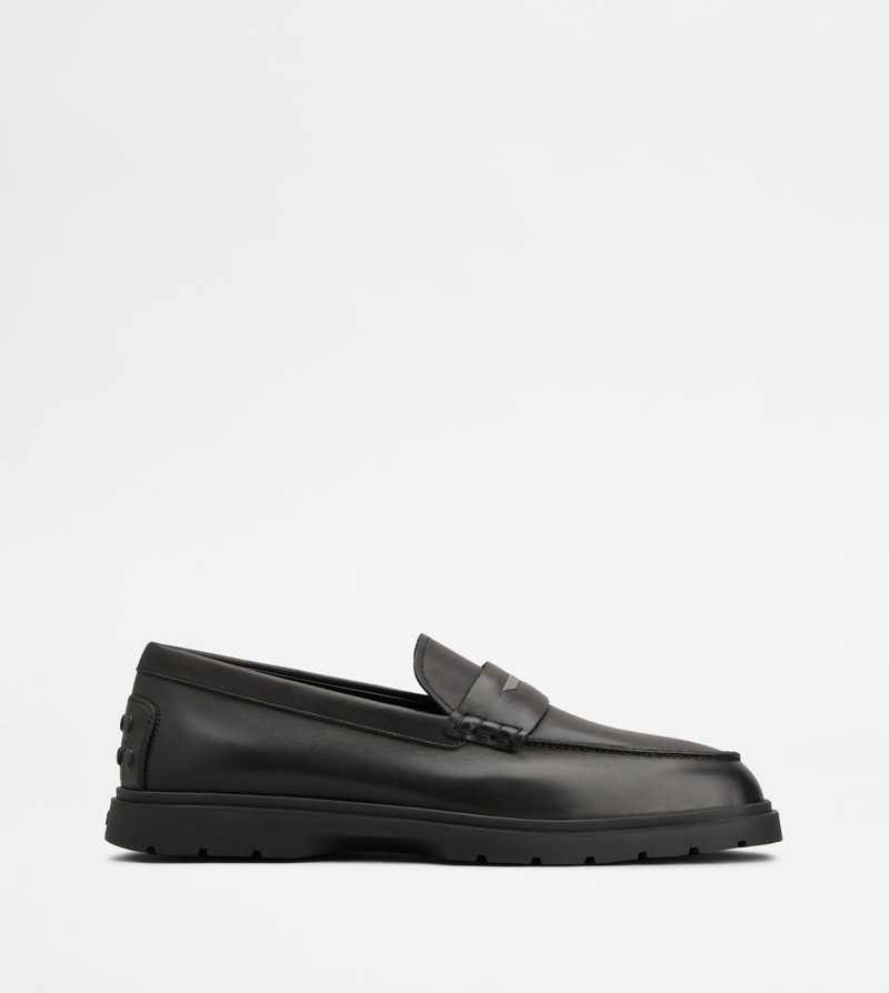 LOAFERS IN LEATHER - BLACK 1