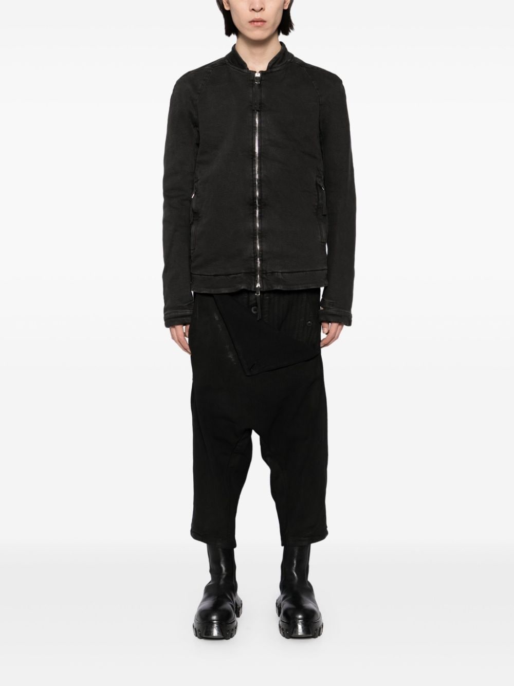 coated pressed trousers - 2